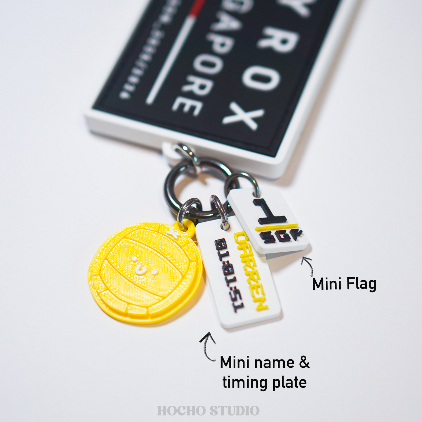 Bedazzled Race Patch Keyring