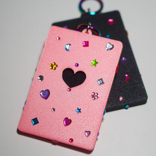 Bedazzled Race Patch Keyring