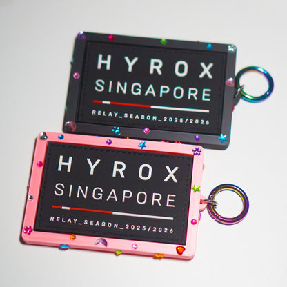 Bedazzled Race Patch Keyring