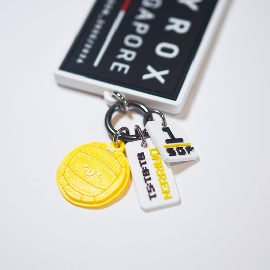 Race Patch Keyring (Yellow Theme)