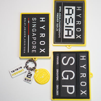 Race Patch Keyring (Yellow Theme)