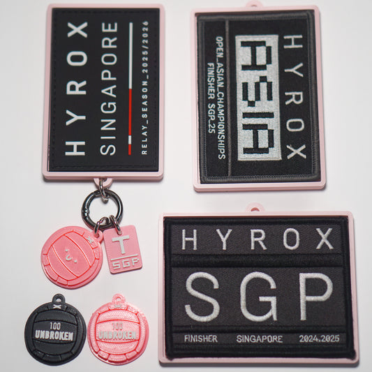 Race Patch Keyring (Pink Theme)